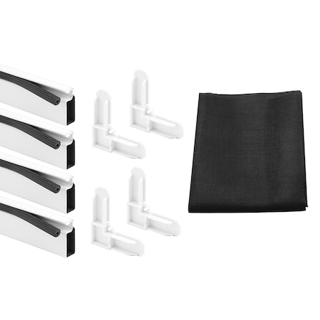 Prime-Line Screen Frame Kit, 7/16 in. x 3/4 in. x 36 in. x 36 in., Aluminum, White 1 Kit MP8241